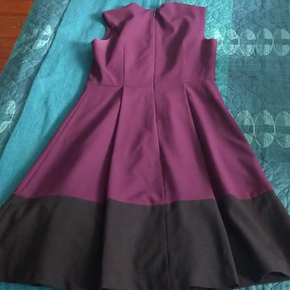 Calvin Klein Purple and Black Dress Sz 4P - Picture 3 of 5